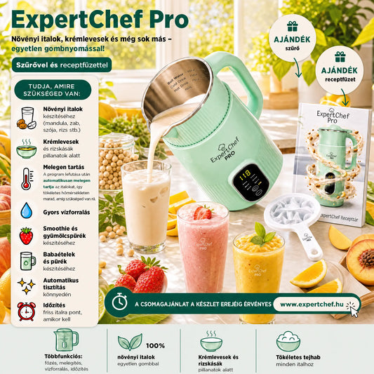 Növényi ital- és krémleveskészítő multifunkciós gép – ExpertChef PRO